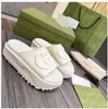 2023DESIGNER WOMENS SLIPPERS LUXURY RUBBER ThickSoled Sandals女性夏のレジャーコンフォートソフトビーチスリッパデザイナー最高品質の屋外