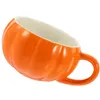 Mugs Ceramic Pumpkin Cup Soup Bowls Pattern Set Breakfast Handle Milk Ceramics Office Water Child Exquisite Gourd