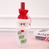 2023 Kerstversiering voor thuis Kerstman Wijnfles Cover Sneeuwpop Kous Cadeauhouders Kerst Navidad Decor Gelukkig Jaar Kerst 116