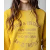 스웨트 셔츠 가을과 겨울 23 여자 후드 땀 셔츠 Zadig Voltaire 클래식 편지 자수 라글란 슬리브 둥근 목 여자 스웨터