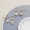 Dangle Earrings BOROSA 5PCS Design Gold Plated Rose Quartz Austrlian Jade Faceted Gems Jewelry For Women G2058