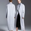 Mulheres de lã feminina Mulheres Autumn Winter Casat Fashion Trench Long Womens Coats Jaqueta V-deco