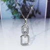 Chains Fashion Set For Women Luxury Jewelry Copper Plated Platinum Zircon Party Wedding Bridal Necklace Earring Ring