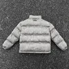 Erkek Ceketler Erkek Yenilik Gri Süet Puffers Coats Ceketler / Aşağı Katlar Yelek Pamuk Kırık Sıcak Kış ABD Boyutu S-XL #677 231116