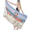 Handtuch, Strand, Himmel, Flamingo, Sommer, einfach, stilvoll, Frühling, Haushalt, Bad, Mikrofaser, schnell trocknend, Gesicht, Surf-Druck