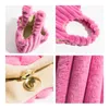 Torby wieczorowe Mabula Candy Różowe plisowane faux fur torebka kupująca 2023 Zimowa modna damska puszysta torebka na ramiona miękka torba na torbę codziennie 231115