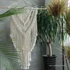 Tapestries Promotion Big Macrame Floral Tapestry Wall Hanging Bohemian Handmade Woven Decoration Room Modern Bedroom Living