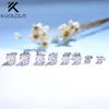 Boucles d'oreilles Stud Kuololit pour femmes en argent sterling massif 925 avec griffe en forme de cœur 2CTW brillant taille D VVS1 diamants prêts à être expédiés aux États-Unis 231115