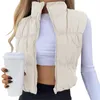 Gilet da donna Autunno Inverno Gilet senza maniche Cerniera Moda Casual Giacca corta Cappotto da donna con cappuccio per cappotti da donna