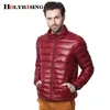 Parkas pour hommes Holyring Ultralight Men 90% White Duck Vestes Down Vestes Office décontracté manteau hommes en dehors collier d'hiver parka manteau S-4xl 18379-5 231116