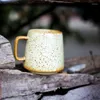 Muggar espressomugg keramisk oregelbunden kopp med handtag eftermiddagste kaffekoppar värmebeständig japansk stil tazas originales