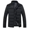 Herren Jacken Herren Winterjacke 2023 Plus Kaschmir Blouson Homme Herren Stehkragen Business Mantel Warm halten Dicke Splice Baumwolle Kleidung