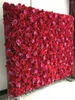 Fiori decorativi TONGFENG Pink Red Cadeaux Mariages Pour Invite Flower Wall Panel Silk Rose Peony Sfondo Decorazione Kunstplanten Voor