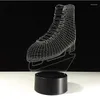 Veilleuses 3D lampe à LED acrylique à distance 7 couleurs changeantes lumière de patinage sur glace sport garçon chambre décor enfants jouets cadeau