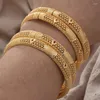 Bangle Etiopian Bracelts Biżuteria 24K złoty kolor Banles for Women Men African/Erytrea/Kenia Habesha Party