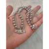 Westwood's new vintage diamond set grey Pearl Saturn necklace Fashion light luxury Vivian pendant necklace collarbone chain