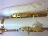 Japan Jazz Yanagis T-992 Modell BB Tenor Saxofonwhite Gold Key Saxophone Med Professional Musical Instruments Performance Free Ship