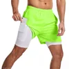 Men's Shorts 2023 Summer Double-deck Men Outdoor Sports Short Pants Fitness Workout Quick Dry Beach Male Sportswear Gyms