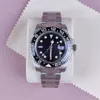 Rolaxs Sub Watch Quartz Womens Watches 스테인레스 스틸 스트랩 Montre Homme 41mm Sapphire GMT 패션 디자이너 남성 126710BLRO SB006 C23