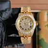 Diamond herenhorloge 40 mm roségouden saffier automatisch mechanisch roestvrijstalen band waterdicht designer polshorloge Montre De Luxe