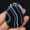 Collane con ciondolo Agate a strisce colorate naturali Ciondoli di onice curativo Reiki per collana fai da te fatta a mano che realizza risultati di gioielli