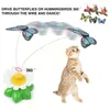 Chat Jouets Automatique Électrique Rotatif Jouet Coloré Papillon Chien Formation En Plastique Pet Chaton Forme Animal Drôle Oiseau Interac D0P2