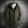 メンズダウンパーカーファッション冬のジャケットブランド服2024新しいパーカーシックウォームロングコート高品質のフード付き8xl 231116