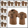 Denver''Broncos''Heren 2 Patrick Surtain II 3 Russell Wilson 7 John Elway 10 Jerry Jeudy Dames Jeugd Custom Bruin 2023 Salute To Service Limited Jersey