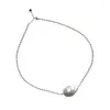 Pendants Lii Ji 925 Sterling Silver Mini Real Pearl Baroque Choker Necklace Nice Gift For Women Christmas 40 4cm