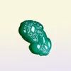 China groene chalcedoon handgesneden Bixie hanger ketting symboliseert rijkdom Whole8573055