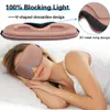 Masques de sommeil masque de sommeil en soie doux lisse pour les yeux voyage ombre couverture repos Relax bandeau aide oculaire 231116