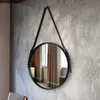 Mirrors Belt Bath Mirror Wall Hanging Decorative El Bathroom Restaurant Art Round Wx8281346