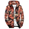 Herrjackor kamouflage jacka män mode windbreaker trend ungdom hip hop streetwear hooded student sportklassklasskläder