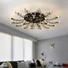 Nowoczesny kryształowy żyrandol sufitowy żyrandol wewnętrzny żyrandole Cristal Luster do salonu sypialnia kuchnia LED LIDZA