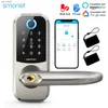 Smart Lock Smonet Hornbill Elektroniczny inteligentny blokada drzwi biometrycznych odcisków palców Bezproduku Front Front Deadbolt Blopki Wi -Fi zdalne odblokowanie domu IC Cardl231116