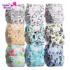 Bez çocuk bezleri küçük bloomz 9pieceset standart kanca ve döngü yeniden kullanılabilir yıkanabilir kumaş çocuk bezi 9piecediaper 0piece takma seti 231115