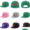 Snapbacks Gros Basketball Football Baseball Fans Chapeaux Personnalisé Toutes les équipes Ajustées Snapback Hip Hop Sports Caps Mix Order Fashion Dhiyl