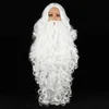 Perucas cosplay 75cn/30 polegadas papai noel barba peruca de cabelo sintético cabelo curto role-playing assistente masculino branco cinza acessórios de cabelo 231116