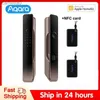 Smart Lock Aqara serrure de porte intelligente H100 Zigbee/corps/lumière capteur NFC automatique oeil de chat Bluetooth déverrouillage d'empreintes digitales pour Homekit Aqara AppL231116