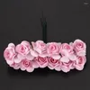 Decorative Flowers 288Pcs Mini Petite Paper Artificial Rose Buds DIY Craft Wedding Decor Home Purple & Light Pink