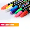 Avantajlar 8 PCS işaretleyicileri Set Sıvı Tebeşir İşaretli Kalemler Silinebilir Çok Renkli Çarşı Fighlighers LED yazma tahtası Cam Pencere Sanat İşaretçisi Pens 231116
