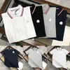 Monclair Polo Luxury Shirt Classic Men Polo Shirt Designer Summer Men Shirts Brand Polo Shirt Business Casual Tee England Style Shirts Asian Size M-XXL EBIG