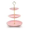 Bakeware Tools Easy Installation med skruvar 23 Tier Cake Plate Stand Cupcake Fittings Silver Golden Wedding Party Bracket No