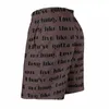 Men's Shorts Repeat Or Copy Out ( A Group Of Words From Text Speech Beach Swim Trunks With Pockets Mesh Lining Surfing