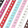 Dog Collars Solid Color PU Leather Bling Rhinestone Collar Straps Decorative Crystal Diamond Pets Dogs Cats For Home Pet