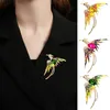 Broches cristal Phoenix oiseau pour femmes hommes 5 couleurs émail vol beauté fête bureau broche broche cadeaux 2023