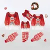 Pigiama natalizio da donna Set pigiama natalizio Famiglia Pigiami Donna Uomo Bambino Babbo Natale Pantaloni stampati a maniche lunghe Natale Abbigliamento per la casa zln231116