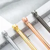 Pieces Engraving Logo Ballpoint Pen Funny Lovely Skull Shape Metal Copper Office School Supplies Stationery