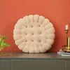 Pillow Tatami Biscuit Bedroom Chair Thick Solid Color Plush Square Round Girl Decoration