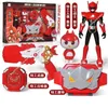 Transformation Toys Robots Mini Force Agent Transformation Toys Action Figures Weapon With Sound and Light Miniforce X Watch Deformation Robots Kids Gifts 231115